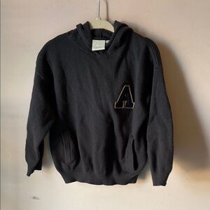 Zara Gray Hoodie with Letter Detail